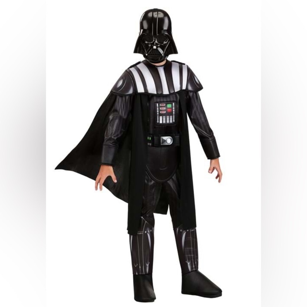 New Disney Costume Play, Darth Vader Child Costume Size Medium 8-10 Muscle Chest